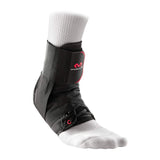 McDavid 195 Ultralight Ankle Brace with Figure8 Strap, Black, Large