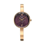 Titan Raga Showstopper Quartz Analog Purple Dial Rose Gold Metal Strap Watch For Women - Nt95271Wm01