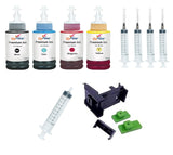 Hynear Refill Ink Bottle Set with Syringe & Suction Tool Kit Suitable for 678, 803, 680, 802, 21, 22, 56, 57, 818 (70ml X 4Bottl