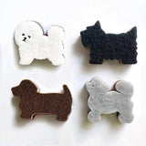 Kitchen Sponge Cute Dog Sponge ThreeLayer Dog Cleaning Sponge Pet Scrubber for Dishes, Kitchen, Pots, Sink, Bathroom (4pack)