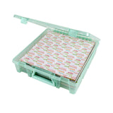 ArtBin 6955RJ Super Satchel 1-Compartment Box, Art & Craft Organizer, 1-Pack, Translucent Mint