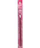 Susan Bates 5-1/2-Inch Silvalume Aluminum Crochet Hook, 5.5mm, Red