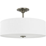 Progress Lighting P350167-009 Inspire Close-to-Ceiling, Brushed Nickel, 11.50x18.00x18.00