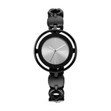 Fastrack Glitch Quartz Analog Grey Dial Metal Strap Watch For Girls-Ns6237Nm01/Nt6237Nm01