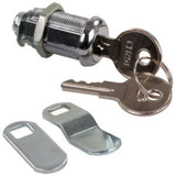 JR Products 00325 Standard Compartment Door Key Lock - 1-1/8, Silver