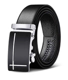 Zacharias MenS Faux Leather Belt Autolock Buckle (Pack Of 1) (Ax5306_Black; Free Size)