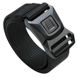 Srkspyfd 1Pcs Nylon Belt For Men, PlugIn Buckle Design For Outdoor And Tactical Use, Comfortable Cloth Belt For Daily Wear, Bla