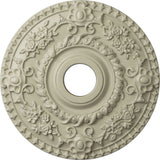 Ekena Millwork CM18ROCYF Rose Ceiling Medallion, Clear Yellow