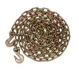 Mytee Products 1/4 x 16 Transport Binder Chain Grade 70 with Grab Hook 3150 LBS WLL Transport Binder Tow Chain with Hooks