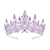 Schmoopy Tiara Crown for Women, Hair Accessories for Party Wedding (B-Purple)