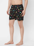 Anni Designer Men'S Cotton Blend Modern Relaxed Floral Boxer Shorts (Pack Of 2) (Anl-Bxr-Pack-2-An-005_Multicolor,Multicolour,L,,,