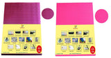 Momad A4 Size Pvc Spiral Book Binding Sheet (Pack Of 200 Sheets, 100 Pink + 100 Transparent Pink)