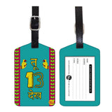Nutcase Designer Luggage Travel Baggage Tags Set Of 2 With Name Card Inside Tu Tera Dekh