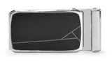 Luxeza MenS Autolock Belt Buckle Suitable With Hole Strap Black & Silver Metal (Buckle Only) (1) (1)