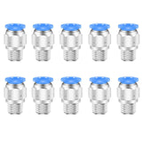 10mm Push to Connect Fittings Air Fittings,CEKER 10mm x 1/8 NPT Male Thread Air Lines Quick Connect Fittings Pneumatic Fitting 1