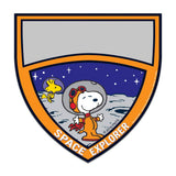 PEANUTS NASA BADGE PAPER CUT OUTS
