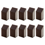 GARVALON Heavy Duty Sponge: 10pcs Emery Sponge Brush Eraser Scrub Pot Cleaning Pads Rust Sand Scrubbers Household Cleaning Tools