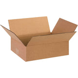 13 x 10 x 4 Flat Cardboard Corrugated Boxes, Lot of 25