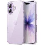 JETech Case for iPhone 17 6.3-Inch, Non-Yellowing Shockproof Phone Bumper Cover, Anti-Scratch Clear Back (Purple)