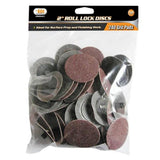 IIT 82043 Roll Lock Style 240 Grit Sanding Disc, 50Piece