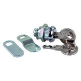 JR Products 00305 Standard Compartment Door Key Lock - 5/8, Silver