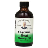 Christopher's Original Formulas Cayenne Heat Massage Oil, 4 Fluid Ounce | Warming Sensation for Muscles & Joints | Natural Comfo
