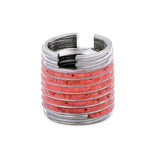 E-Z LOK Threaded Insert for Metal Thin Wall 303 Stainless Steel Thread Inserts 1/4-28 x 3/8-24 Pack of 5