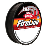 The Beadsmith Fireline by Berkley MicroFused Braided Thread 4lb. Test, 005/.12mm Diameter, 50 Yard Spool, Smoke Grey S