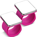 2 Pieces Magnetic Pin Holder Sewing Pincushion, Wristband Pin Cushion Magnetic Holder for Quilting Sewing Pins Hair Clips with F