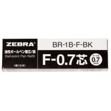 Zebra nuSpiral CC Ballpoint Pen Refill F0.7 0.7 mm Pack of 10 Black