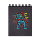 Vprint Lord Shiva Spiral Wiro Unruled Blank Pages Notebook Diary Journal Drawing Book Black Paper A4 (Size 8X11)