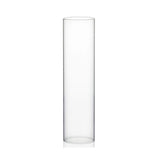 WGVI Hurricane Candle Holder Sleeve, Wide 4, Height 16, Clear Glass Cylinder Candleholder, Chimney Tube, Open Ended Candle Shade, 1 Piece
