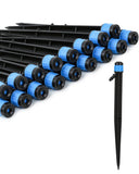50 Pack Drip Irrigation Emitters Adjustable Irrigation Dripper 360 Degree Full Circle Pattern Water Flow Bubbler with Stake for