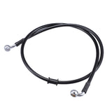 X AUTOHAUX 100cm AN3 M10 Car Hydraulic Brake Line Oil Hose Pipe Fitting 28 90 Stainless Steel for Car Motorcycle Dirt Racing Bik