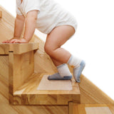 Butizone Stair Treads Non Slip 6 x 30, 5-Pack Pre-Cut Clear Anti Slip Strips for Wooden Steps Indoor, Transparent and Waterproof
