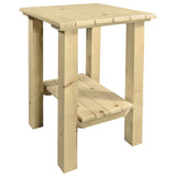 Montana Woodworks Homestead Collection Exterior End Table, Clear Exterior Finish