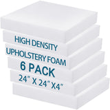 Frienda 6 Pack 4Height x 24Width x 24Length High Density Outdoor Couch Cushion Replacements for Patio Furniture Squa