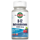 KAL Vitamin B-12 Methylcobalamin Lozenges 1000mcg, Healthy Energy, Metabolism, Nerve & Red Blood Cell Support,* Optimal Absorpti