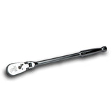 Capri Tools 3/8Inch Drive Low Profile FlexHead Ratchet, True 72Tooth, 5Degree Swing Arc, 180Degree FlexHead (CP12300FX)