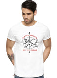 Adro Die With Memories Not With Dreams Mens Printed T-Shirt (Xl, White)
