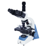 MicroMarvels Professional Compound Trinocular Microscope 40X-2000X, Dual LED Illumination with WF10X & WF25X Eyepieces, Metal Fr