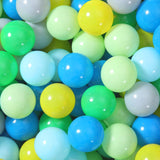 Heopeis Ball Pit Balls, 100pcs Plastic Toy Balls for Kids, Crush Proof Ocean Balls Green Balls for Baby Toddler, Ball Pool Play