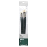 Winsor & Newton Winton Oil Brush, Long Handle, 5 pack