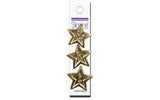 Blumenthal Lansing Slimline Buttons Series Funtastics -Bright Gold Star 2-Hole 7/8 3/Card