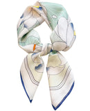 Zbdroxygen Silk Scarf For Women, Stylish Satin Scarf 70X70Cm Square,Scarf For Women Elegant Head And Neck Accessory For Fashion,