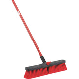 Libman 00804 18 MultiSurface Push Broom, Steel Handle, 4 Pack