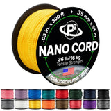 Paracord Planet Nano Cord -Lightweight Nylon Nano Paracord - Great for Arts & Crafts, Home D cor, Camping and More