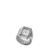 Fossil Womens Quartz Stainless Steel TwoHand Watch Ring, Color: Silver Raquel (Model: ES5344)