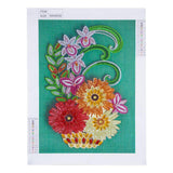 Ecomistiq 1X 5D Diy Full Drill Diamond Painting Flowers Hearts Stitch Wall Decor Colorful Flower | Stitch Kits | Hand Embroidery
