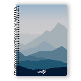 Unigo A4 Size Spiral Notebook, Unruled/Plain, Bright & Smooth Paper, 29.7 x 21 cm, (200 Pages, Uni12)
